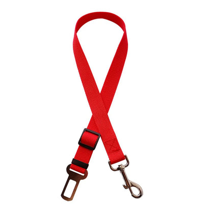 Adjustable Elastic Dog Car Seat Belt – Reflective Safety Harness