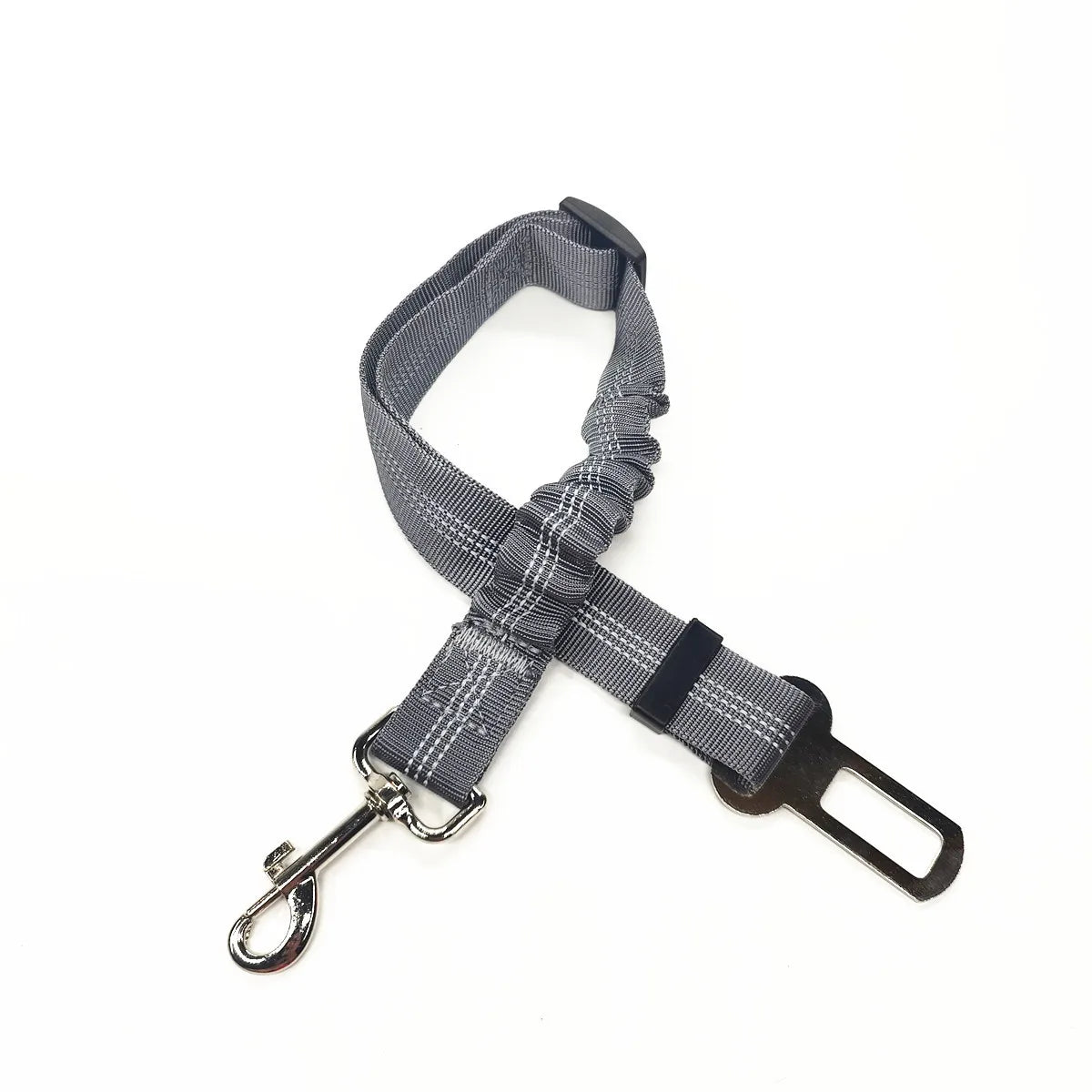 Adjustable Elastic Dog Car Seat Belt – Reflective Safety Harness