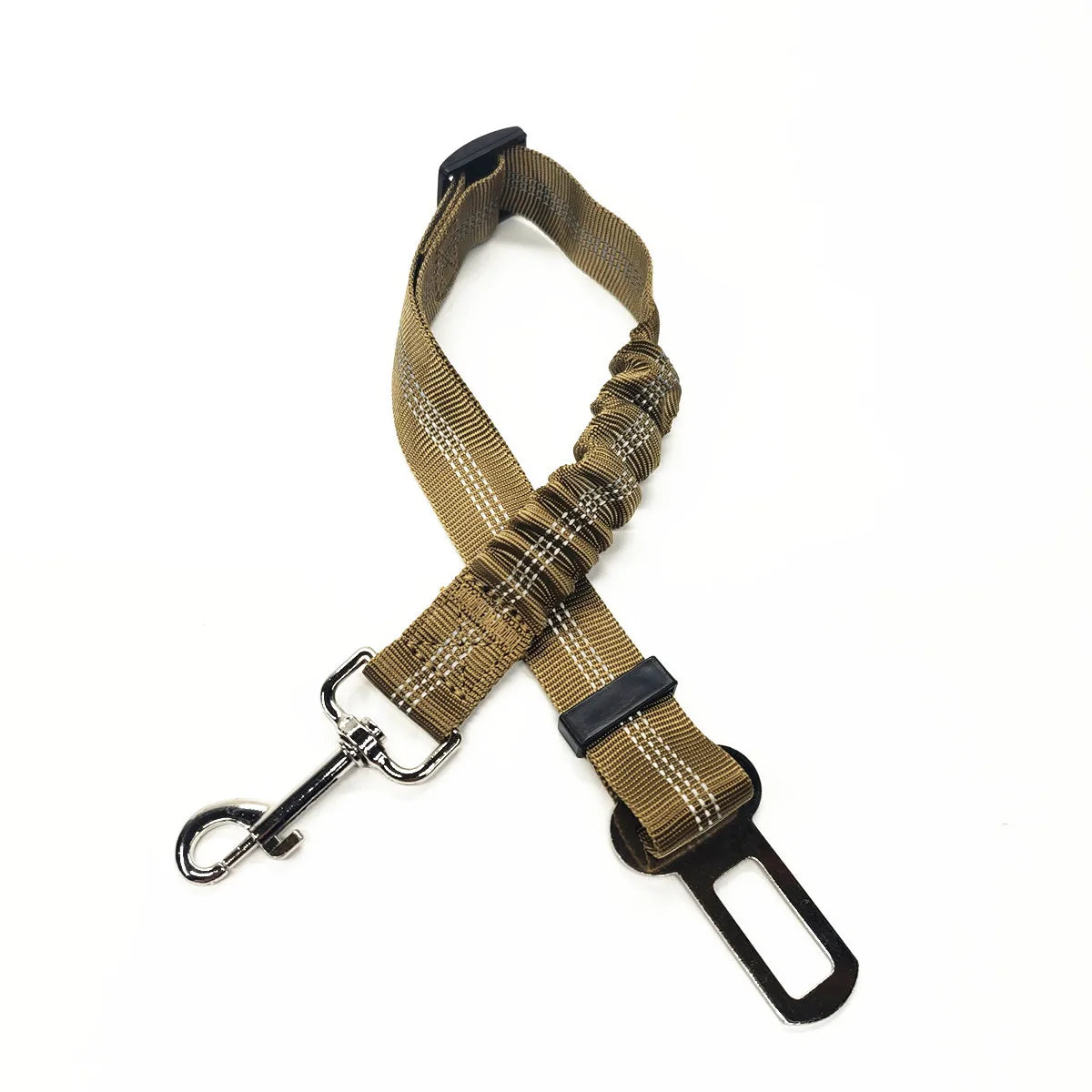 Adjustable Elastic Dog Car Seat Belt – Reflective Safety Harness