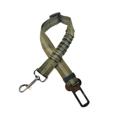 Adjustable Elastic Dog Car Seat Belt – Reflective Safety Harness