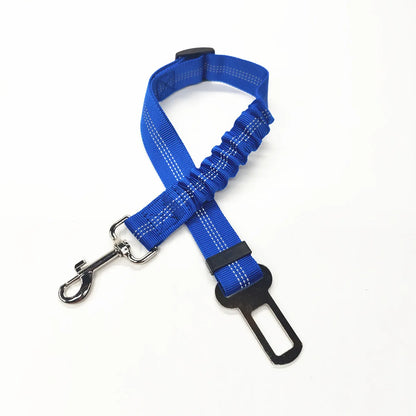 Adjustable Elastic Dog Car Seat Belt – Reflective Safety Harness