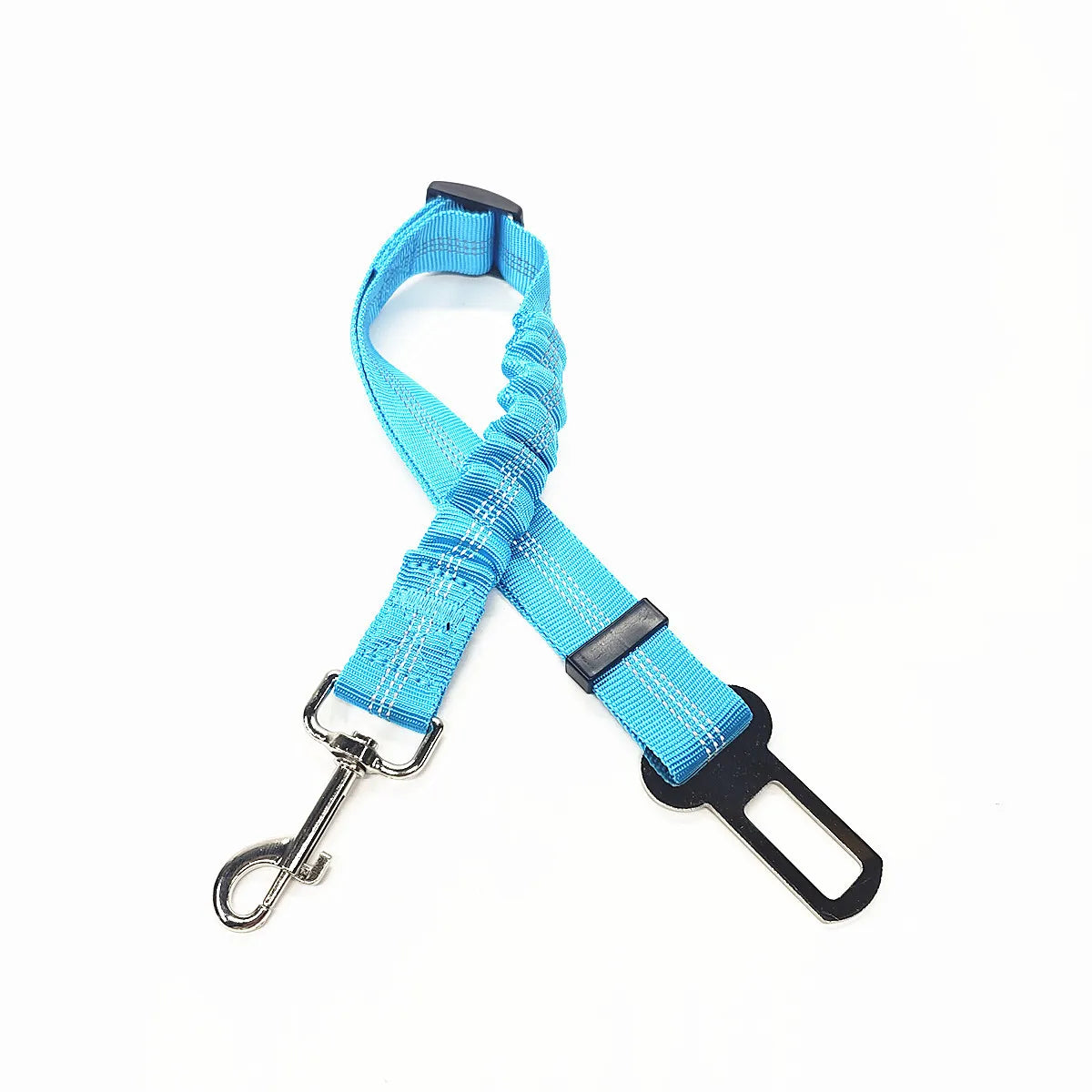 Adjustable Elastic Dog Car Seat Belt – Reflective Safety Harness