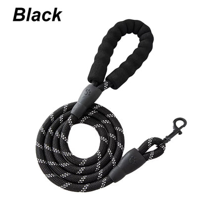 3M Pet Reflective Nylon Tow Rope Non Slip Foam Handle Pet Adjustable Towing Ropes Large Middlesmall Dogs Outdoors Pet Supplies