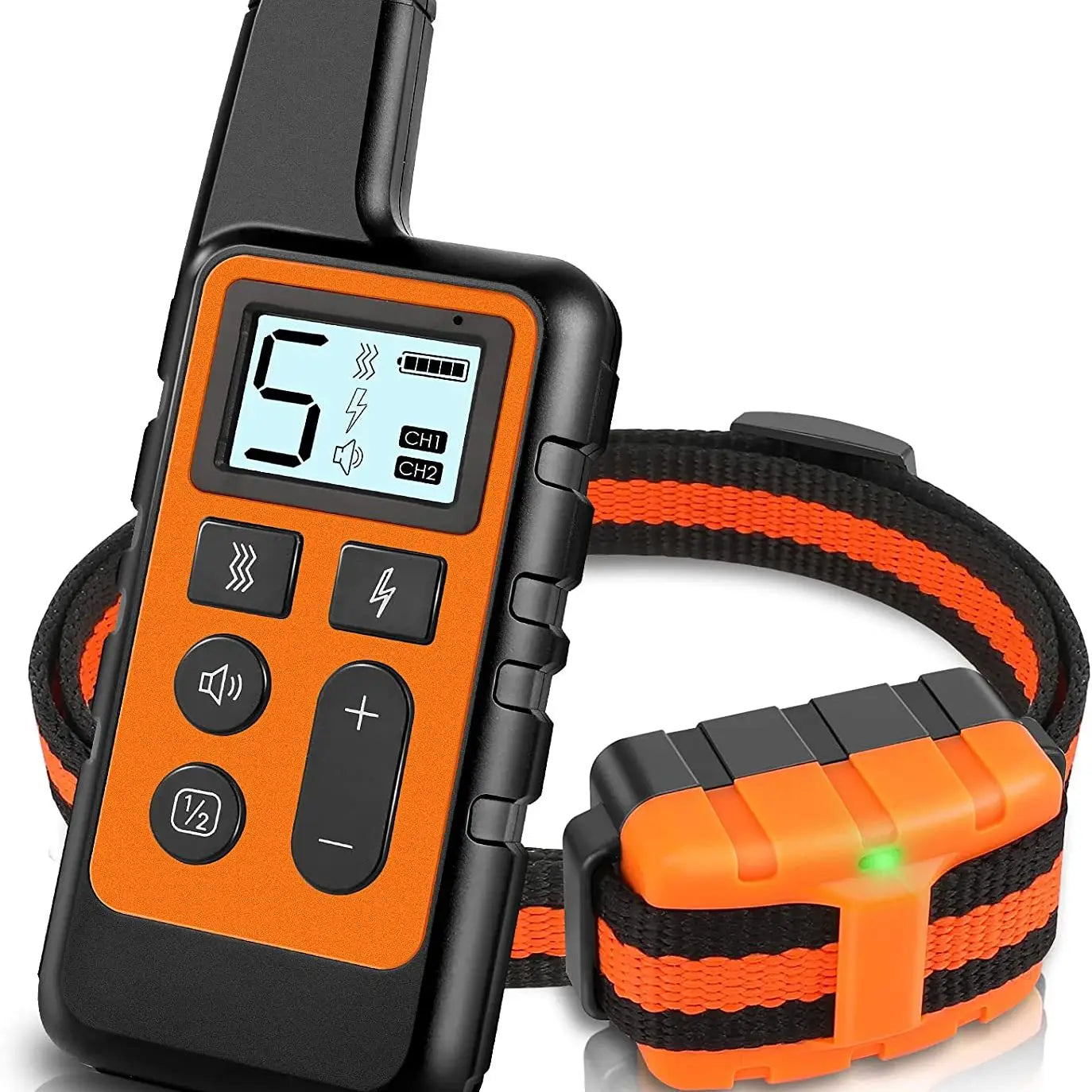 500M Electric Dog Training Collar Waterproof Pet Remote Control Rechargeable Training Dogs Collars with Shock Vibration Sound