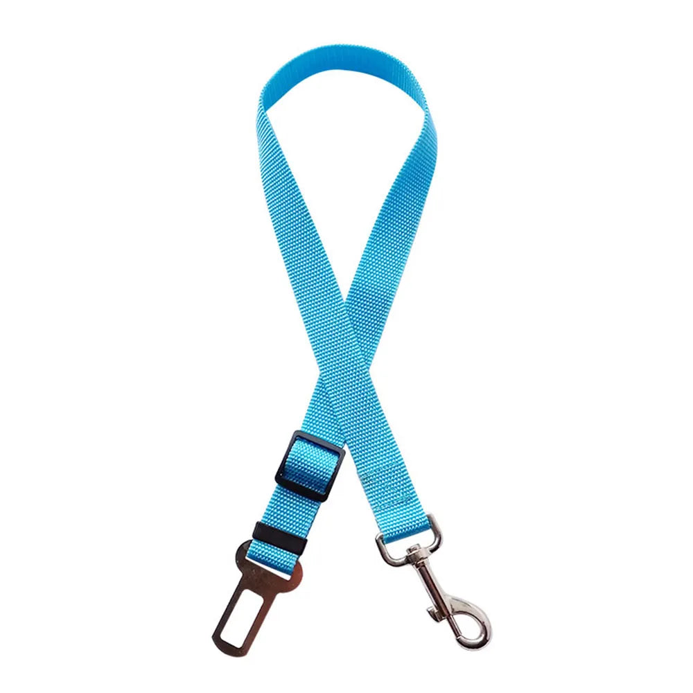 Adjustable Elastic Dog Car Seat Belt – Reflective Safety Harness