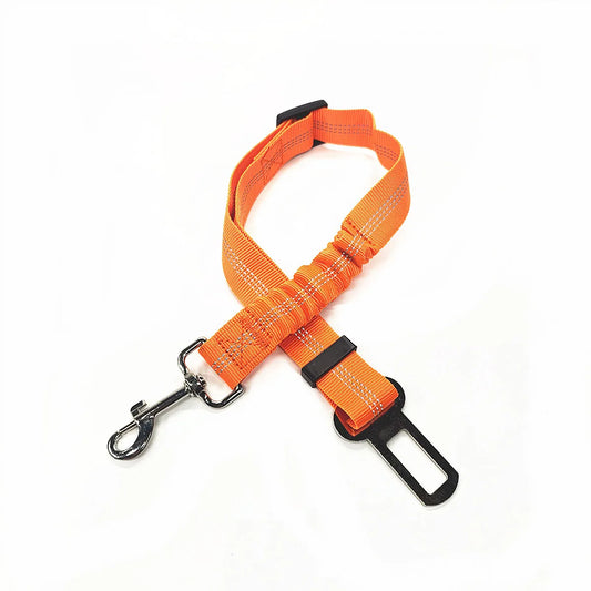 Adjustable Elastic Dog Car Seat Belt – Reflective Safety Harness