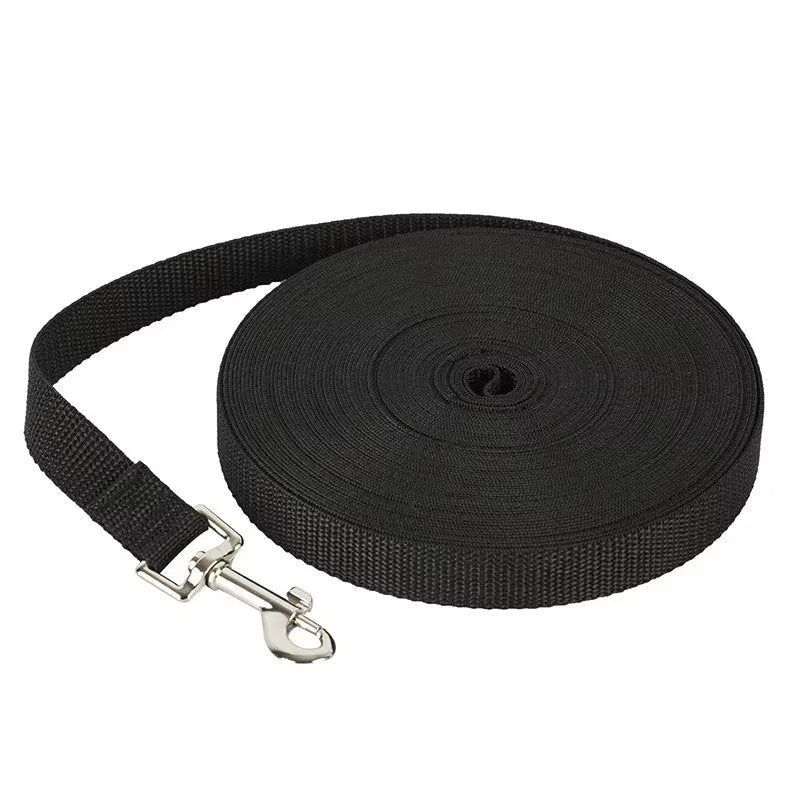 Heavy-Duty Extended Dog Leash | Anti-Tangle Nylon Outdoor Tracking & Recall Lead