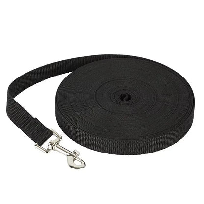 Heavy-Duty Extended Dog Leash | Anti-Tangle Nylon Outdoor Tracking & Recall Lead