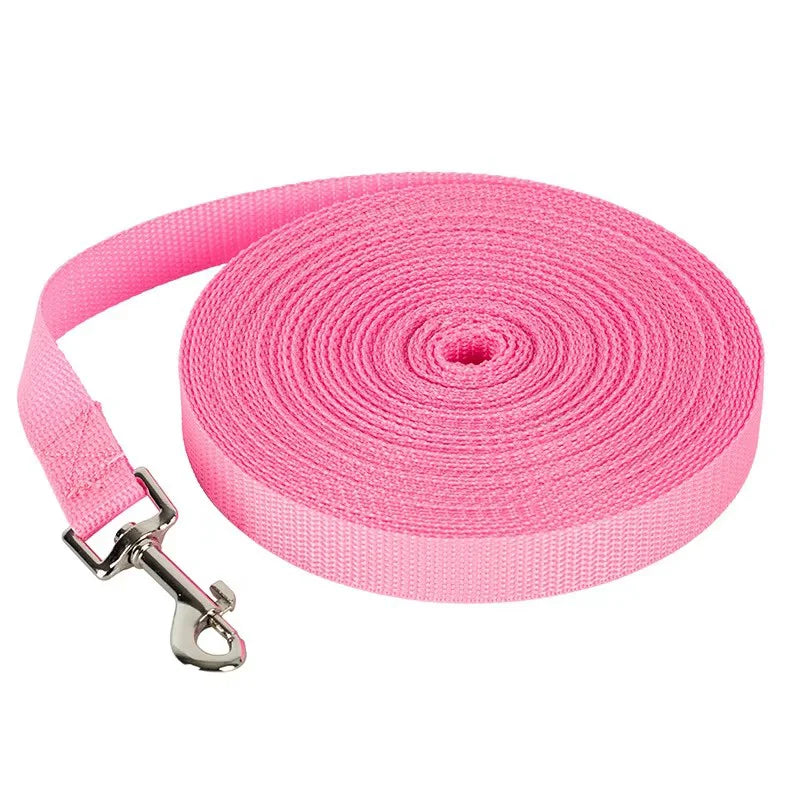 Heavy-Duty Extended Dog Leash | Anti-Tangle Nylon Outdoor Tracking & Recall Lead