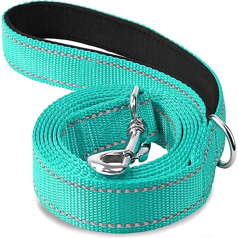 Premium Reflective Pet Walking Leash – Durable Nylon Training Lead with Comfort Grip