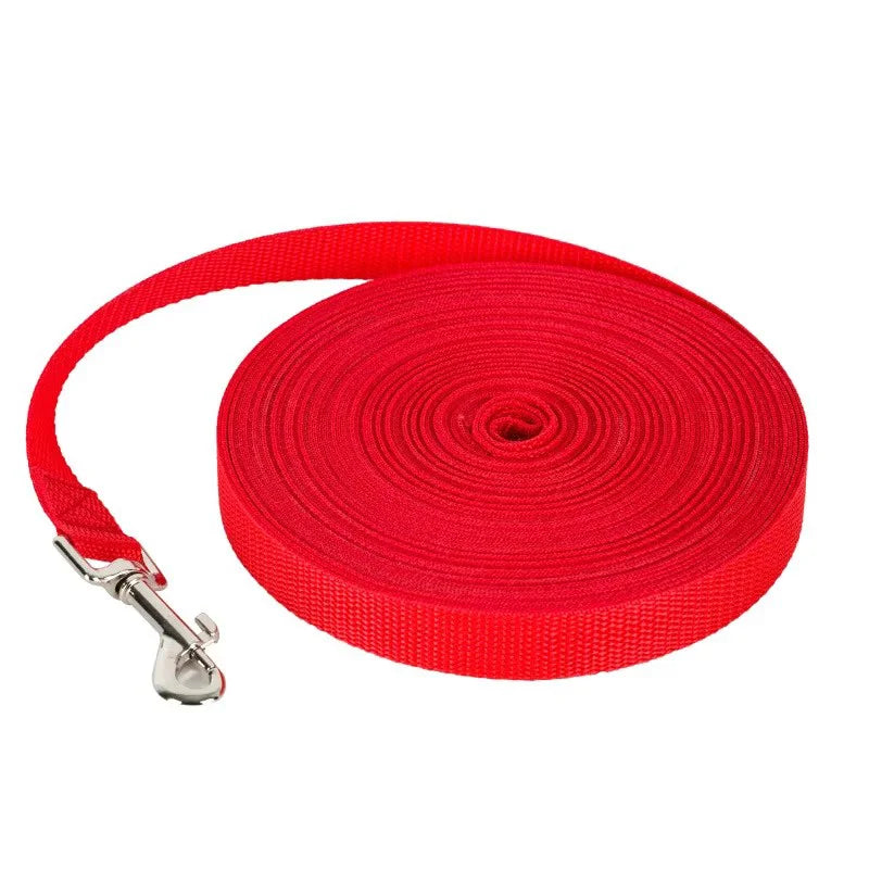 Heavy-Duty Extended Dog Leash | Anti-Tangle Nylon Outdoor Tracking & Recall Lead