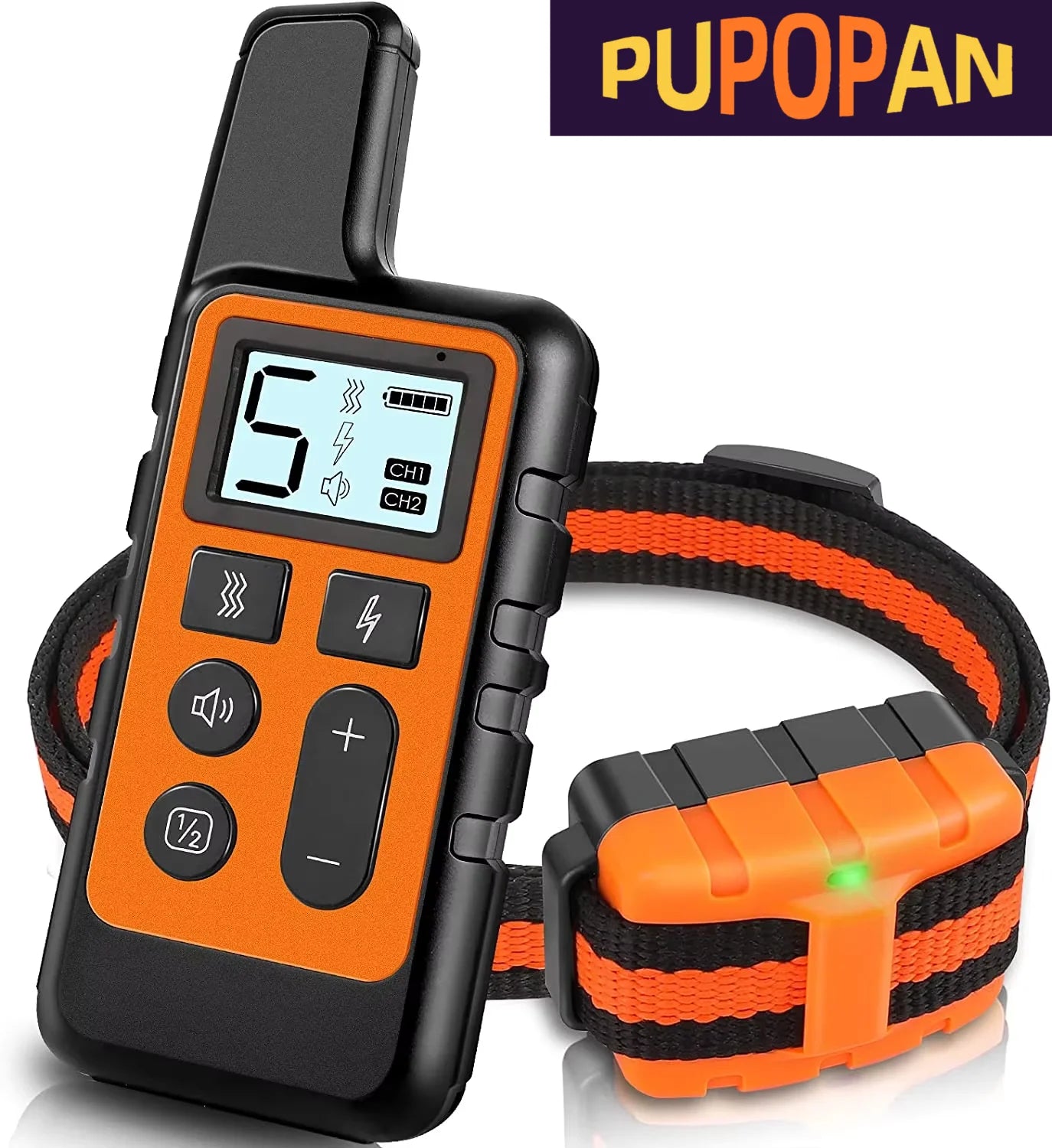 500M Electric Dog Training Collar Waterproof Pet Remote Control Rechargeable Training Dogs Collars with Shock Vibration Sound