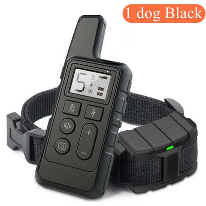 500M Electric Dog Training Collar Waterproof Pet Remote Control Rechargeable Training Dogs Collars with Shock Vibration Sound