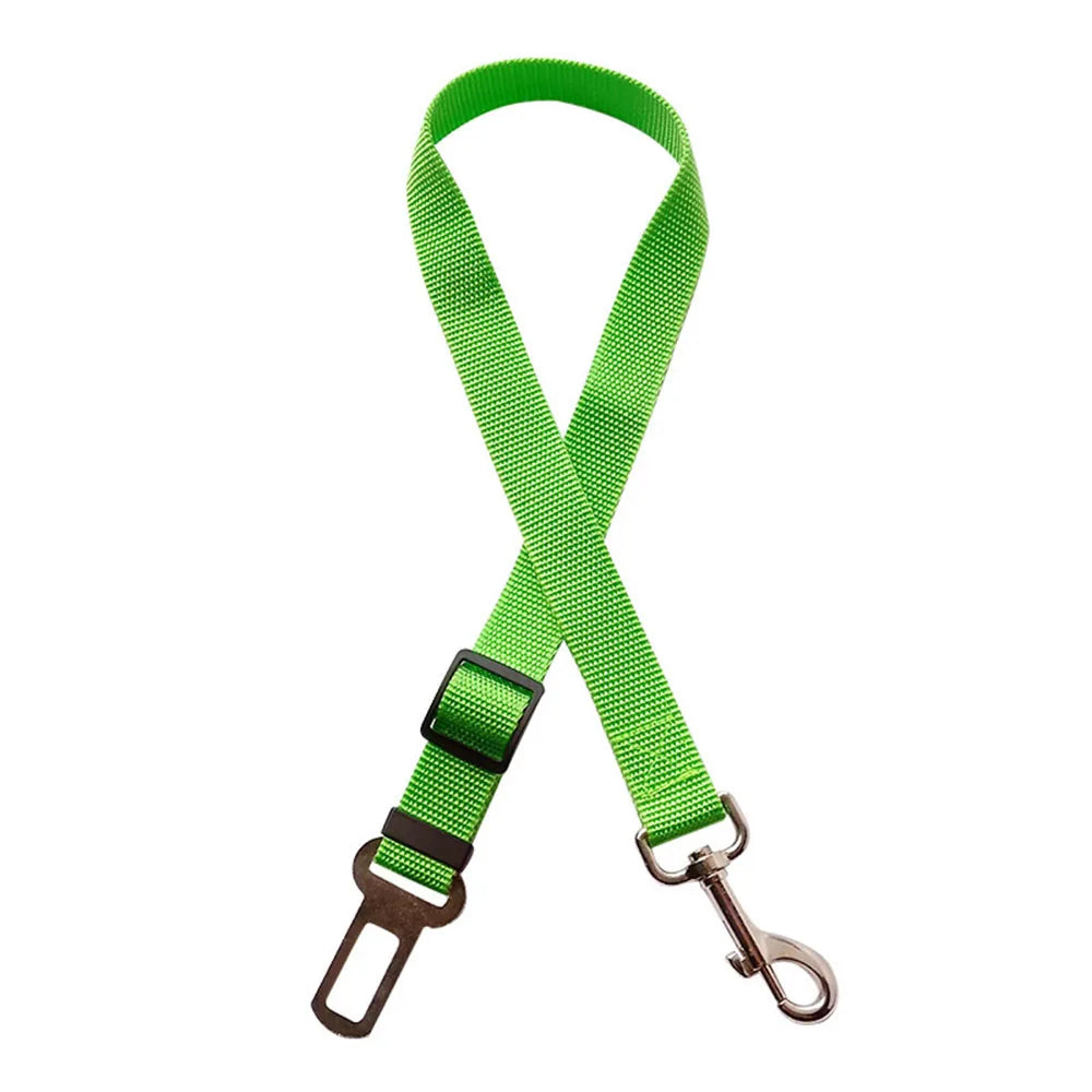 Adjustable Elastic Dog Car Seat Belt – Reflective Safety Harness