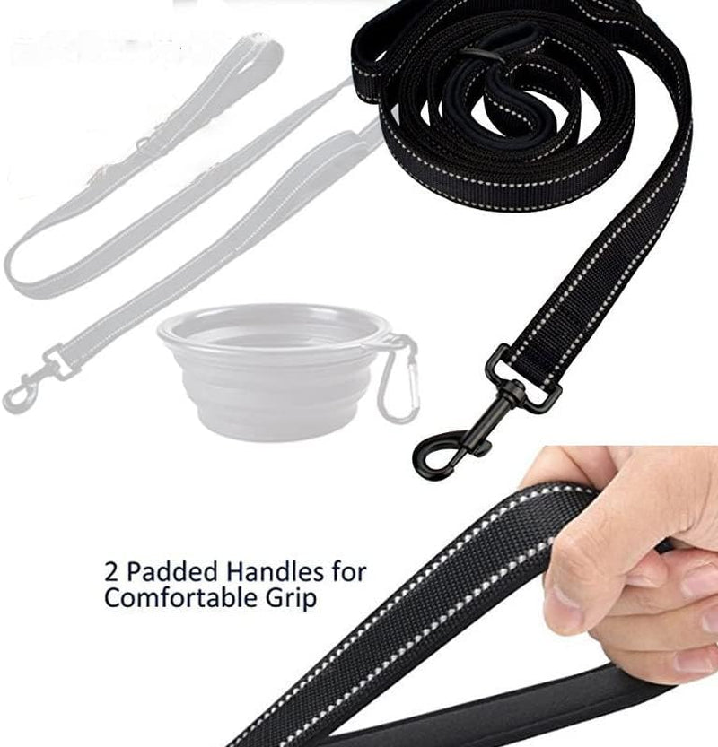 Dog Leash, Heavy Duty Dog Leash, Leashes for Large Breed Dogs .5FT.6FT, Double Handle Dog Leash, Reflective Training Lead, Perfect for Medium to Large Dogs(5Ft, Red)