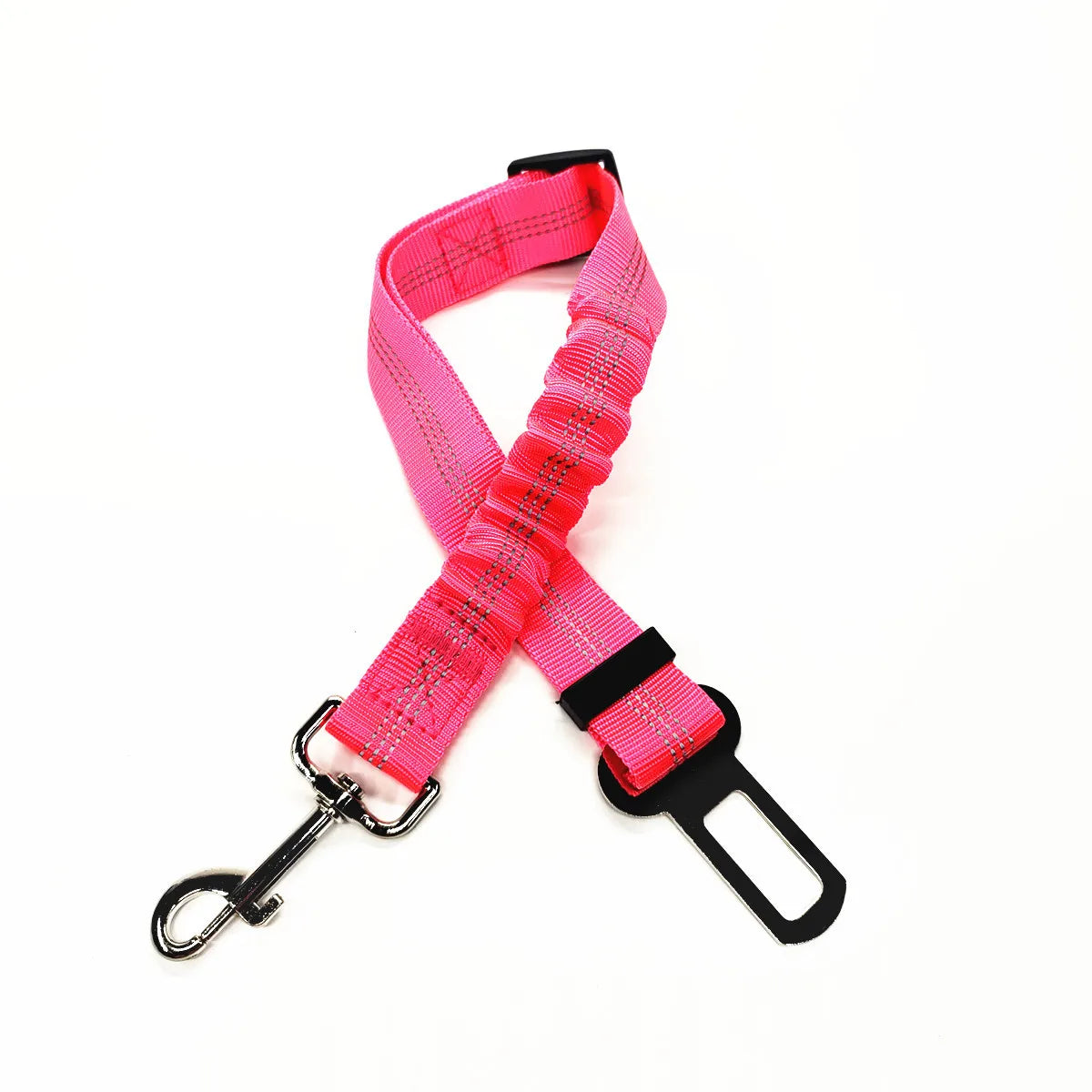 Adjustable Elastic Dog Car Seat Belt – Reflective Safety Harness