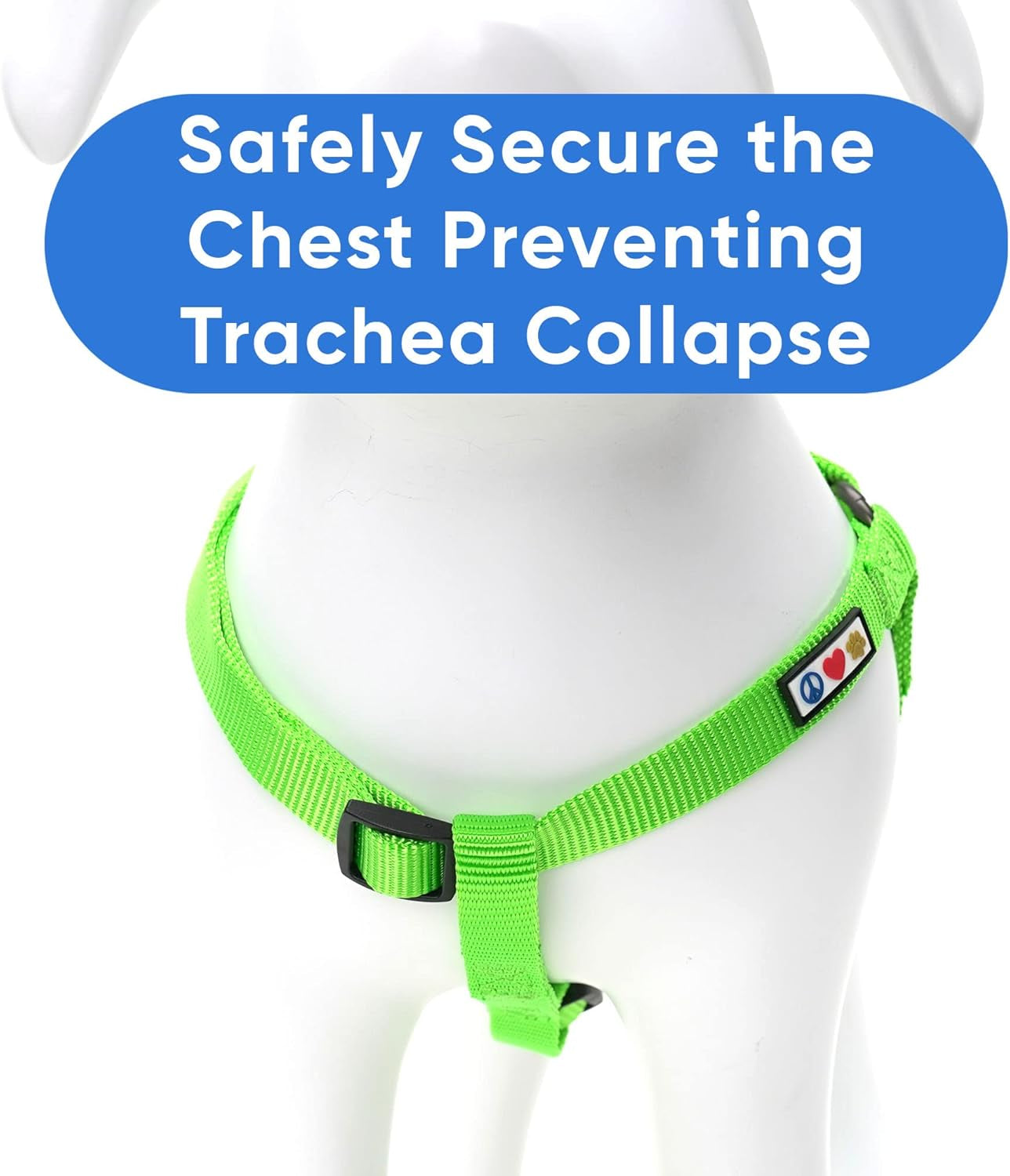 Solid Step-In Dog Harness – Adjustable No-Pull Vest for Puppies to Seniors, Safe & Comfortable L Green