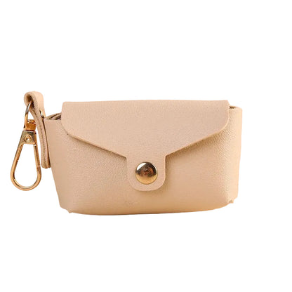 Portable Dog Waste Bag Dispenser with Leather Clip