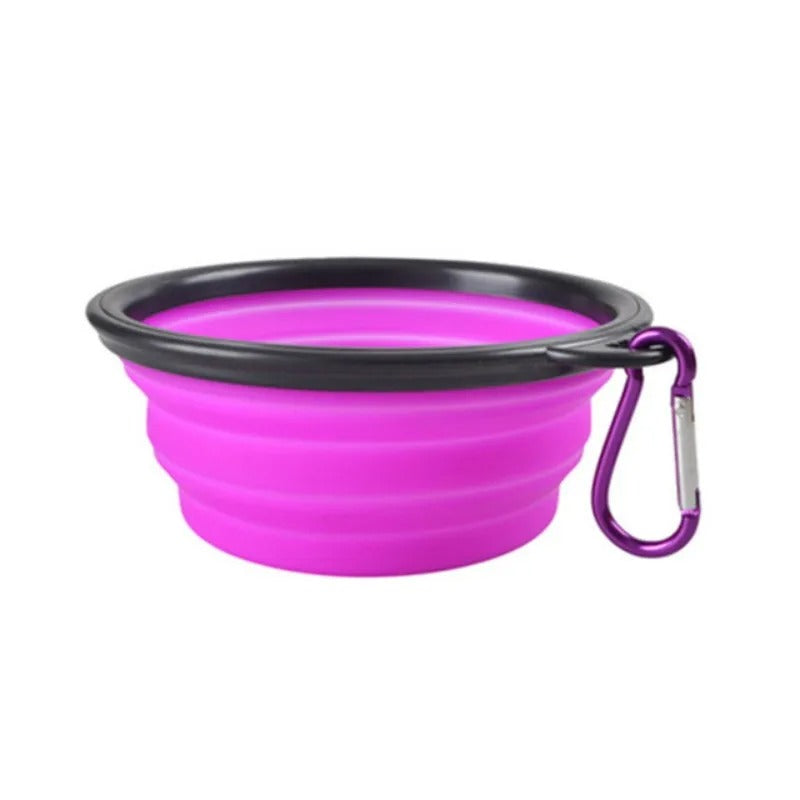 Portable Collapsible Dog Water Bowl for Outdoor Use