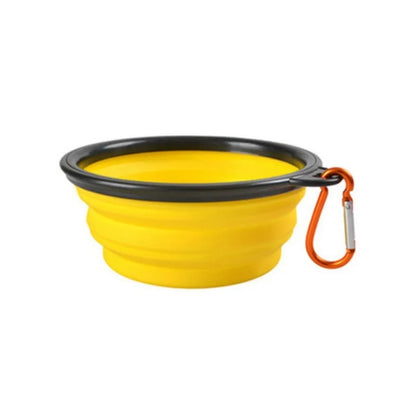 Portable Collapsible Dog Water Bowl for Outdoor Use