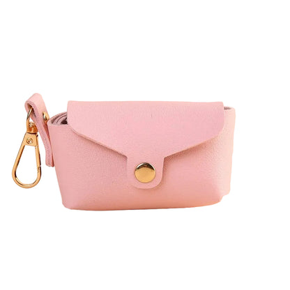 Portable Dog Waste Bag Dispenser with Leather Clip