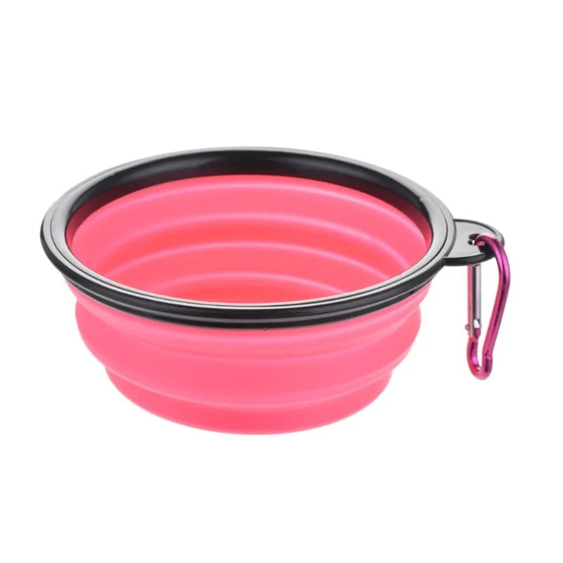 Portable Collapsible Dog Water Bowl for Outdoor Use