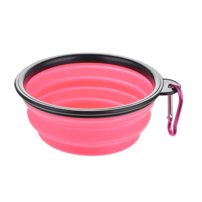 Portable Collapsible Dog Water Bowl for Outdoor Use