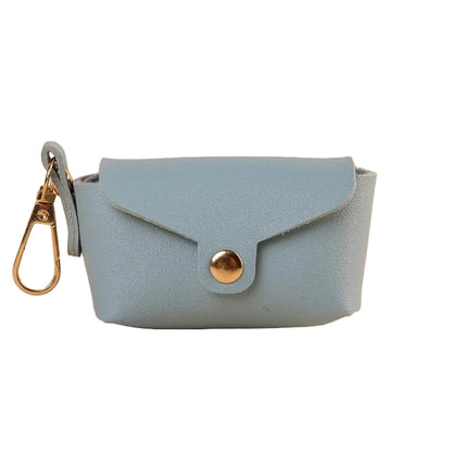 Portable Dog Waste Bag Dispenser with Leather Clip