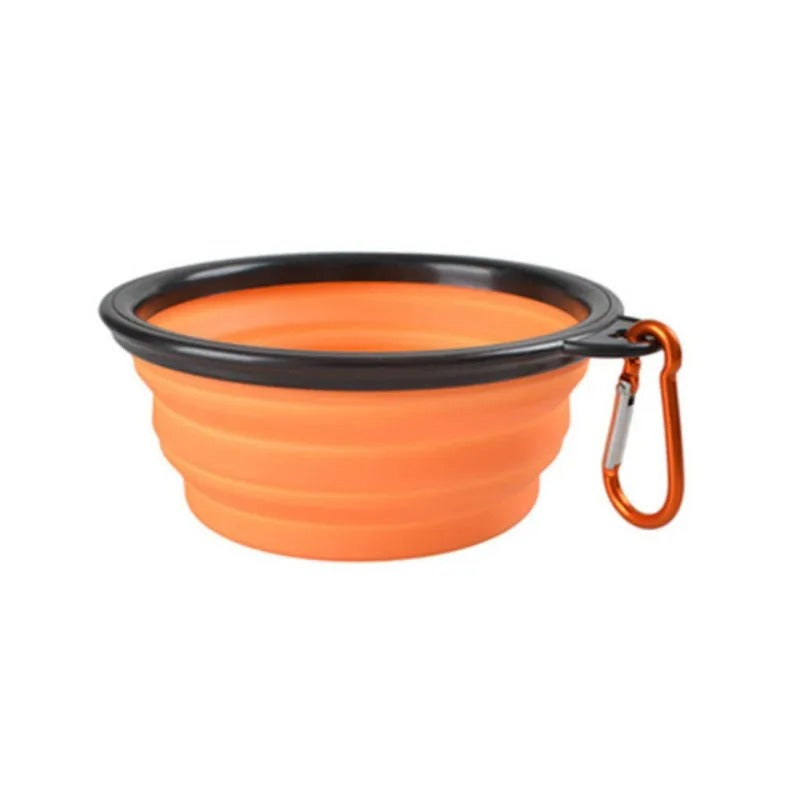 Portable Collapsible Dog Water Bowl for Outdoor Use